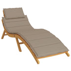 Vidaxl ligbedkussen 186x58x4 cm oxford stof taupe
