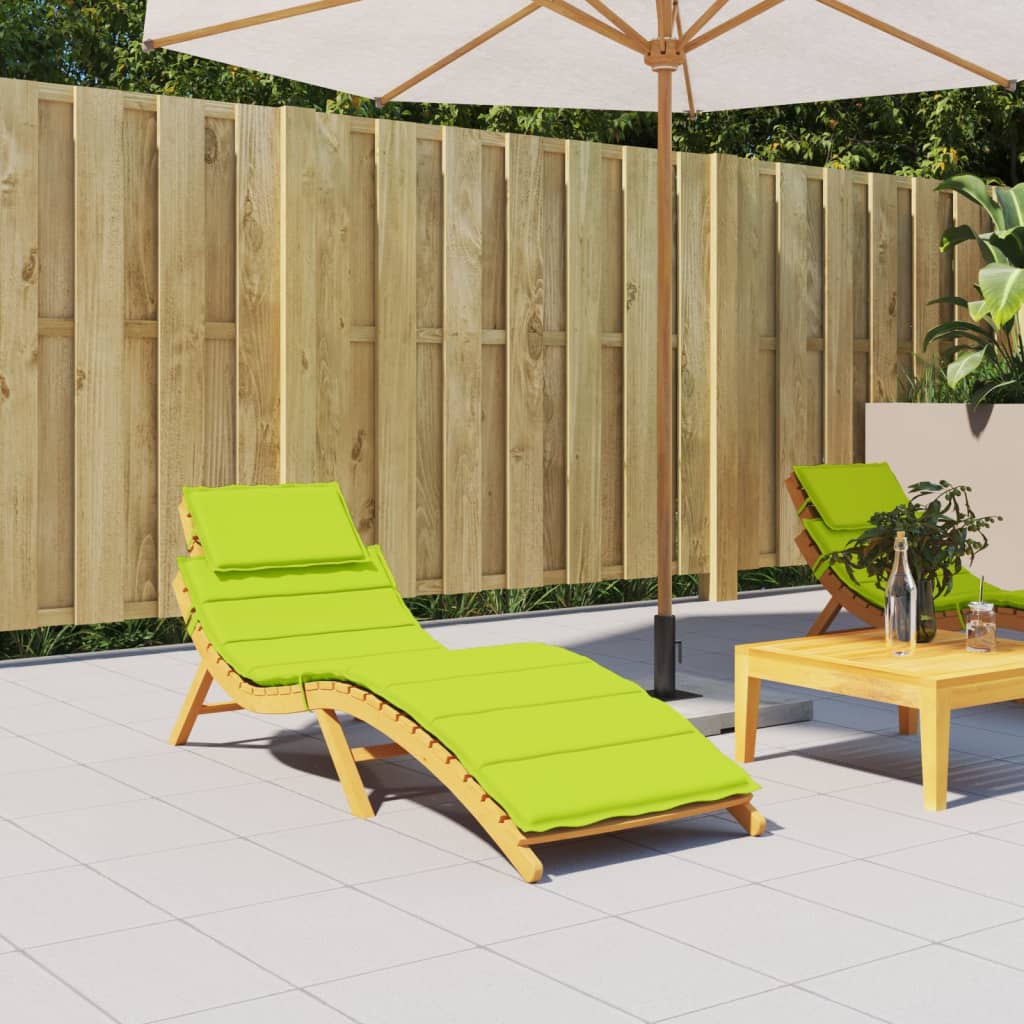 Vidaxl ligbedkussen 186x58x4 cm oxford stof heldergroen