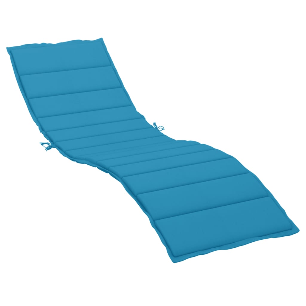 VidaXL Ligbedkussen 200x50x3cm oxford stof blauw