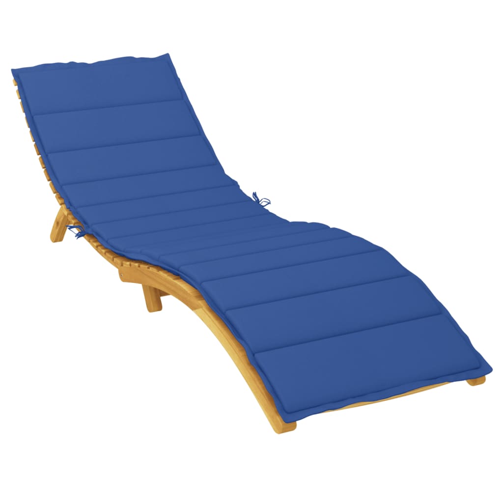 Vidaxl ligbedkussen 200x60x3 cm oxford stof koningsblauw