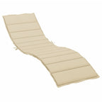 Vidaxl ligbedkussen 200x70x3 cm oxford stof beige