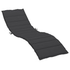 Vidaxl ligbedkussen 200x70x3 cm oxford stof zwart