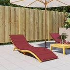 VidaXL Ligbedkussen 200x70x3 cm oxford stof wijnrood