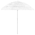 Vidaxl strandparasol hawaï 240 cm wit