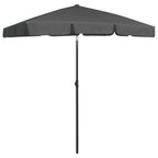 Vidaxl strandparasol 180x120 cm antracietkleurig