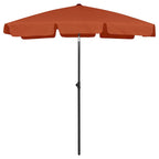 Vidaxl strandparasol 180x120 cm terracottakleurig
