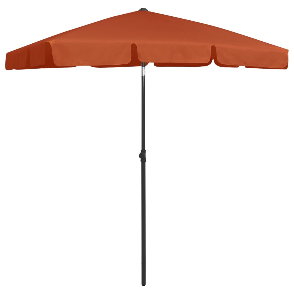 Vidaxl strandparasol 180x120 cm terracottakleurig