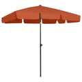 Vidaxl strandparasol 200x125 cm terracottakleurig