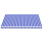 Vidaxl vervangingsdoek voor luifel 4x3,5 m blauw en wit