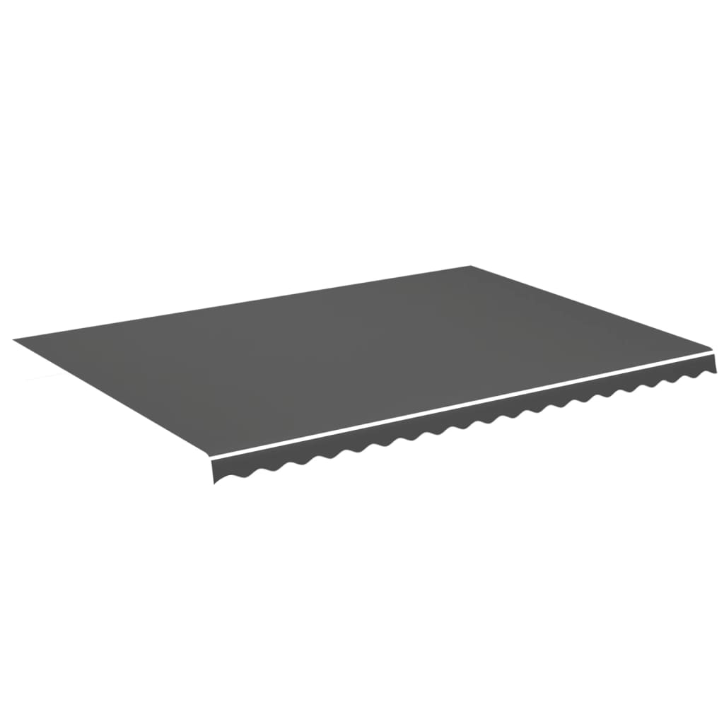 Vidaxl vervangingsdoek voor luifel 5x3,5 m antracietkleurig