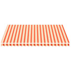 Vidaxl vervangingsdoek voor luifel 4,5x3,5 m geel en oranje