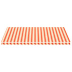 Vidaxl vervangingsdoek voor luifel 5x3 m geel en oranje