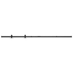 Vidaxl ophangset voor minischuifdeur 122 cm koolstofstaal
