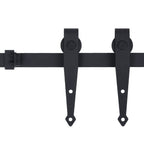 Vidaxl ophangset voor minischuifdeur 200 cm koolstofstaal