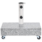 Vidaxl parasolvoet 45x25x8 cm graniet lichtgrijs
