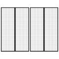 Vidaxl insectendeurgordijnen 2 st magnetisch 220x130 cm zwart