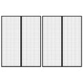 Vidaxl insectendeurgordijnen 2 st magnetisch 230x160 cm zwart