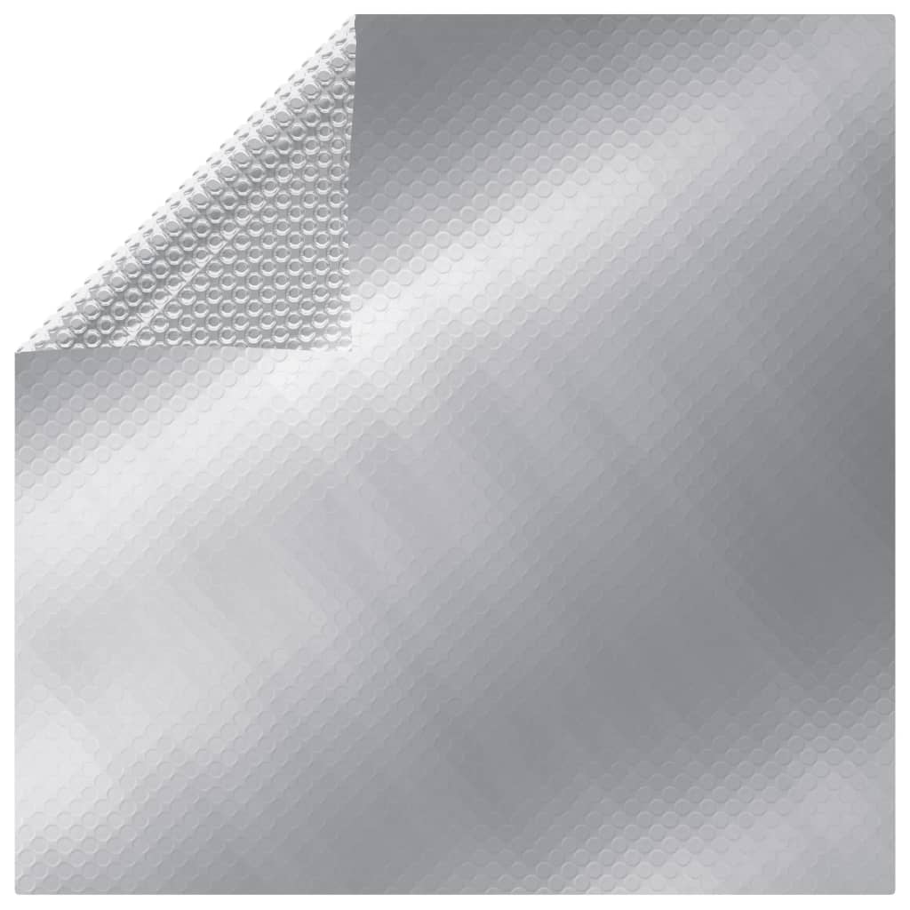 VidaXL Zwembadfolie solar drijvend rechthoekig 8x5 m PE zilverkleurig