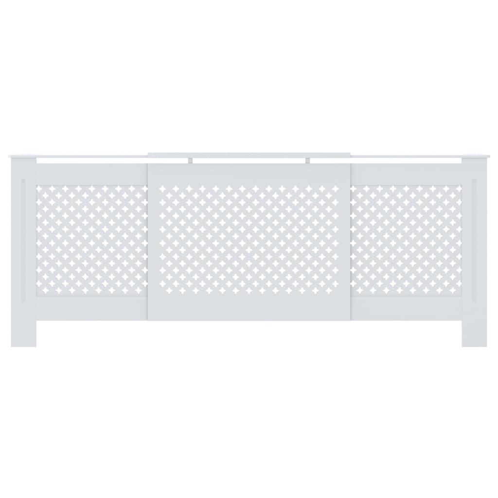 Vidaxl radiatorombouw 205 cm mdf wit