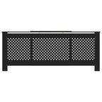 Vidaxl radiatorombouw 205 cm mdf zwart