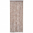 Vidaxl vliegengordijn 56x200 cm chenille beige en lichtbruin