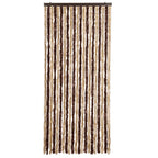 Vidaxl vliegengordijn 90x200 cm chenille beige en lichtbruin