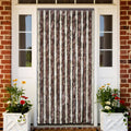 Vidaxl vliegengordijn 118x220 cm chenille beige en lichtbruin