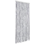 Vidaxl vliegengordijn 90x200 cm chenille grijs en wit