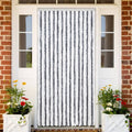 Vidaxl vliegengordijn 118x220 cm chenille grijs en wit
