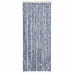Vidaxl vliegengordijn 56x200 cm chenille blauw en wit