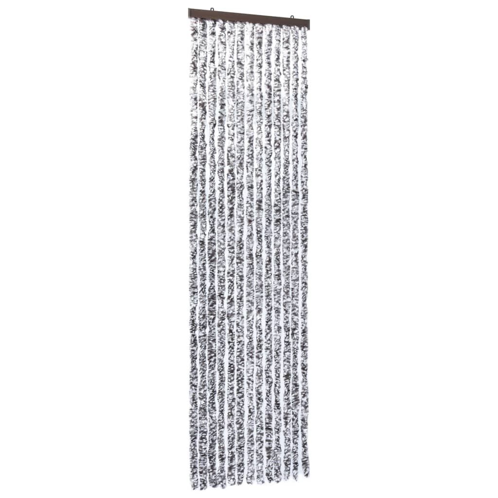 Vidaxl vliegengordijn 90x200 cm chenille bruin en beige