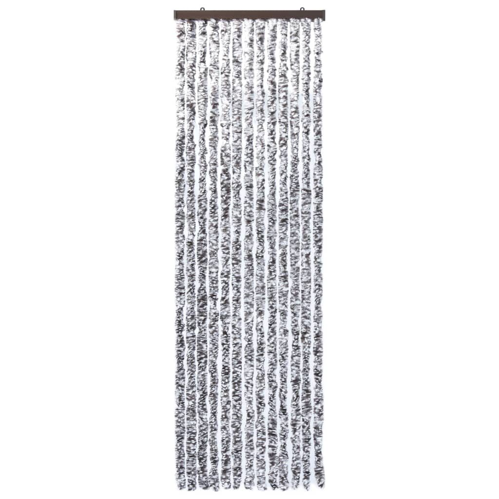 Vidaxl vliegengordijn 118x220 cm chenille bruin en beige