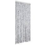 Vidaxl vliegengordijn 90x200 cm chenille wit en grijs