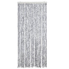 Vidaxl vliegengordijn 90x200 cm chenille wit en grijs