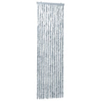 Vidaxl vliegengordijn 118x220 cm chenille wit en grijs