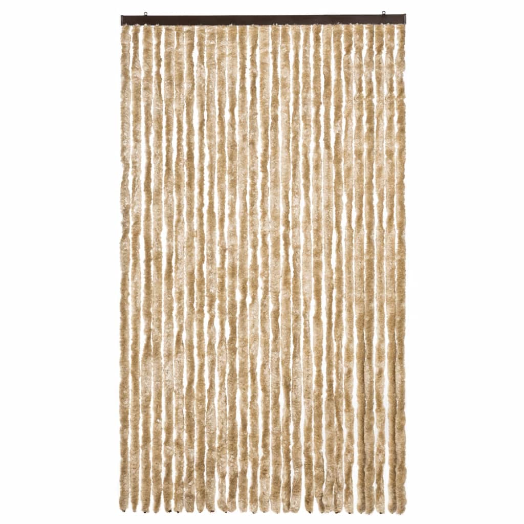 Vidaxl vliegengordijn 118x220 cm chenille beige