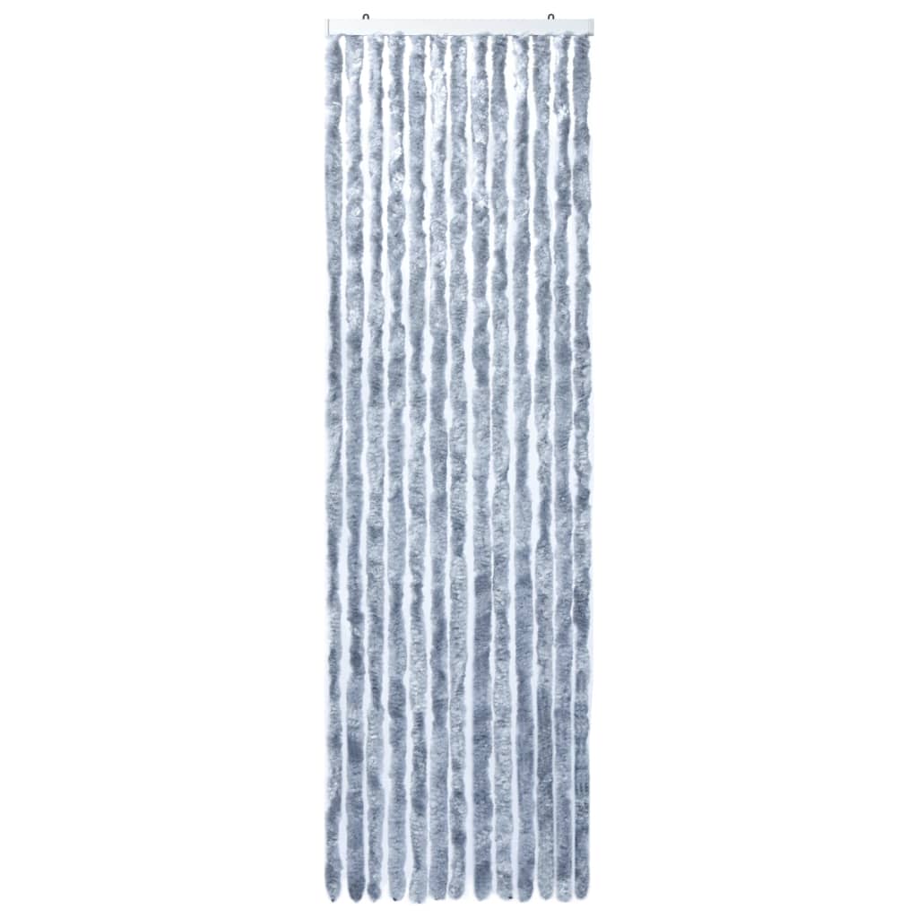 Vidaxl vliegengordijn 56x200 cm chenille zilverkleurig