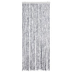 Vidaxl vliegengordijn 56x200 cm chenille zilverkleurig