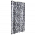 Vidaxl vliegengordijn 118x220 cm chenille zilverkleurig