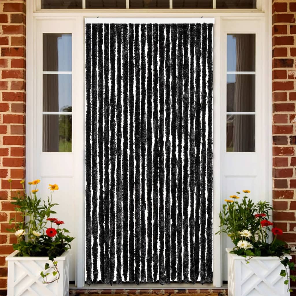 Vidaxl vliegengordijn 90x200 cm chenille antraciet