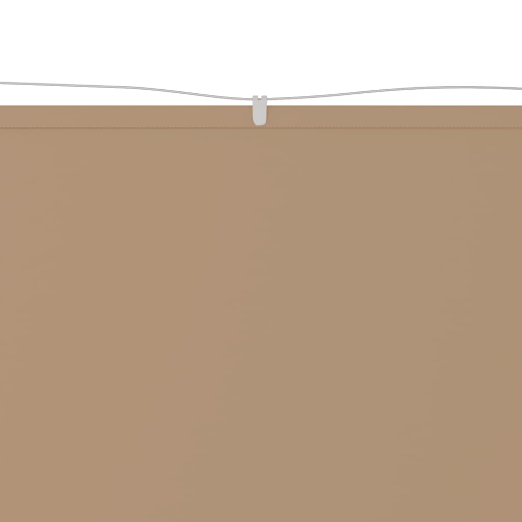 Vidaxl luifel verticaal 100x420 cm oxford stof taupe