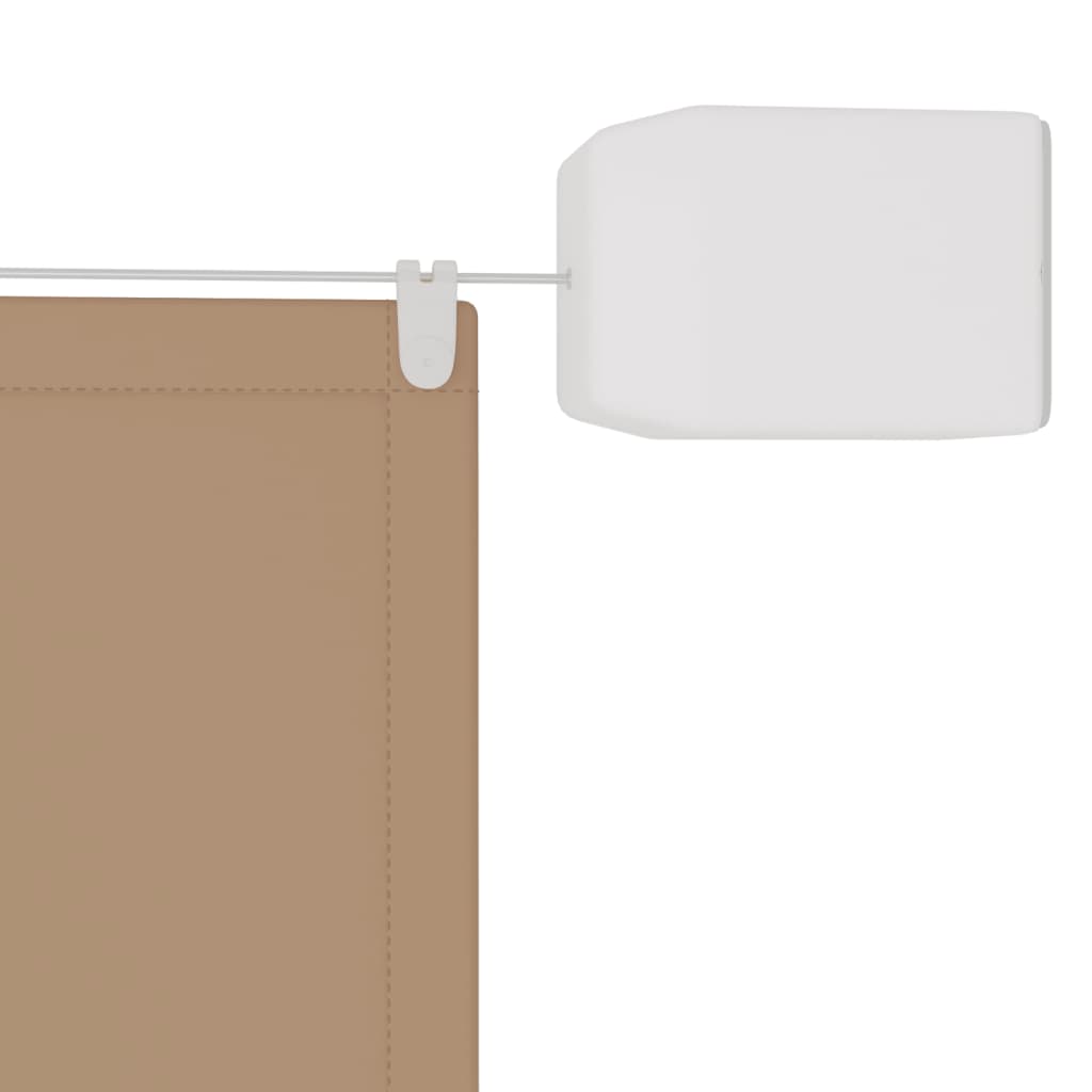 Vidaxl luifel verticaal 100x800 cm oxford stof taupe