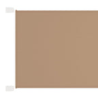 Vidaxl luifel verticaal 100x1200 cm oxford stof taupe