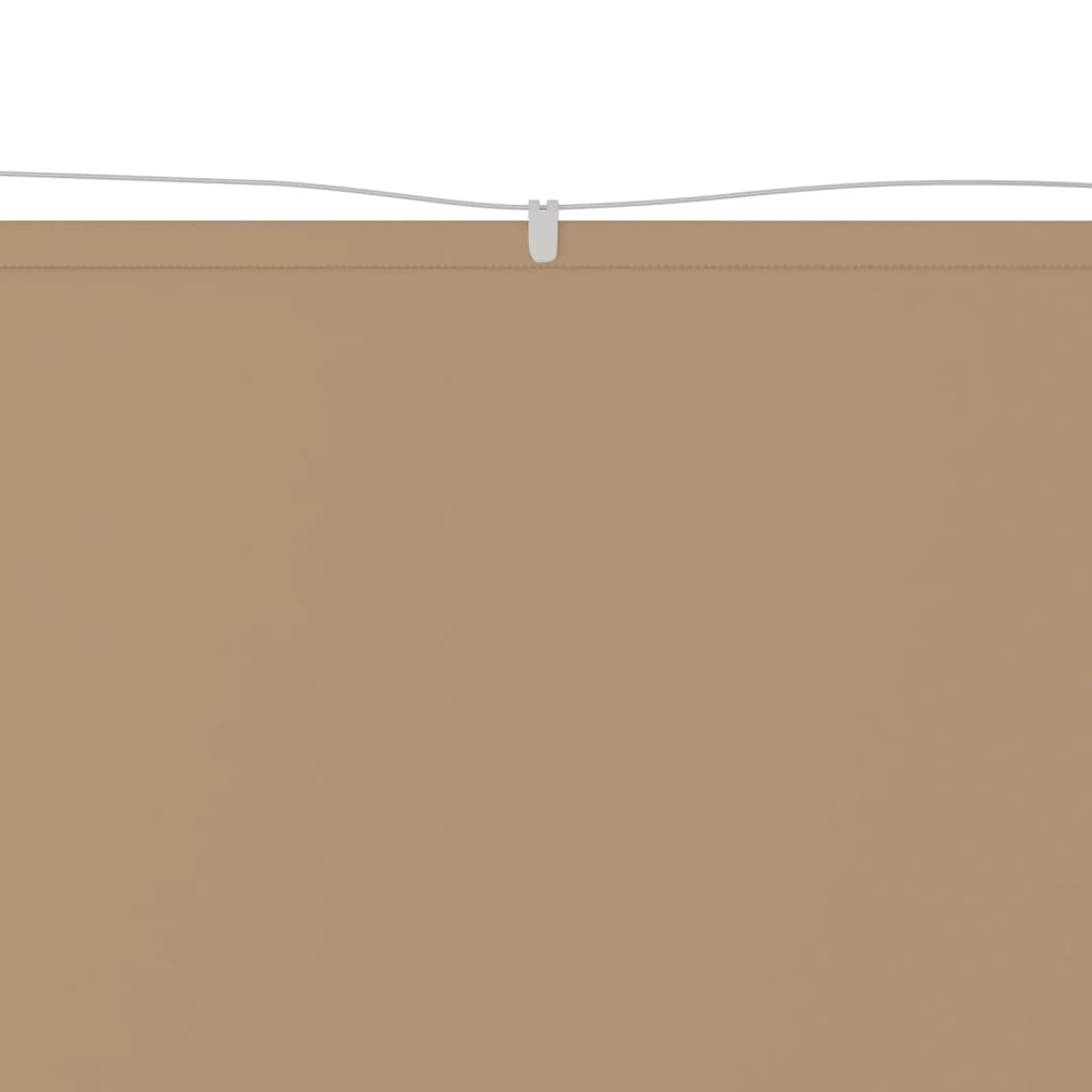 Vidaxl luifel verticaal 100x1200 cm oxford stof taupe