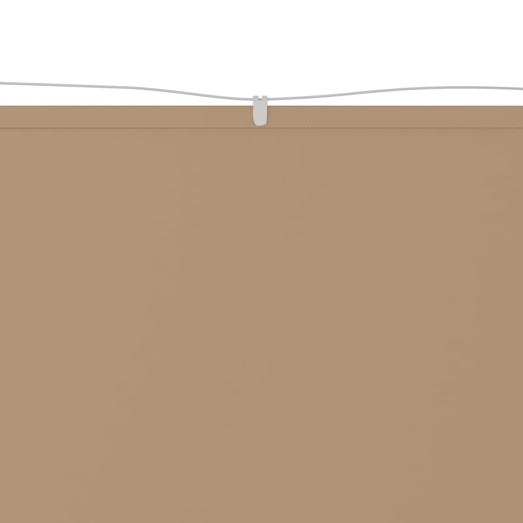 Vidaxl luifel verticaal 180x1200 cm oxford stof taupe