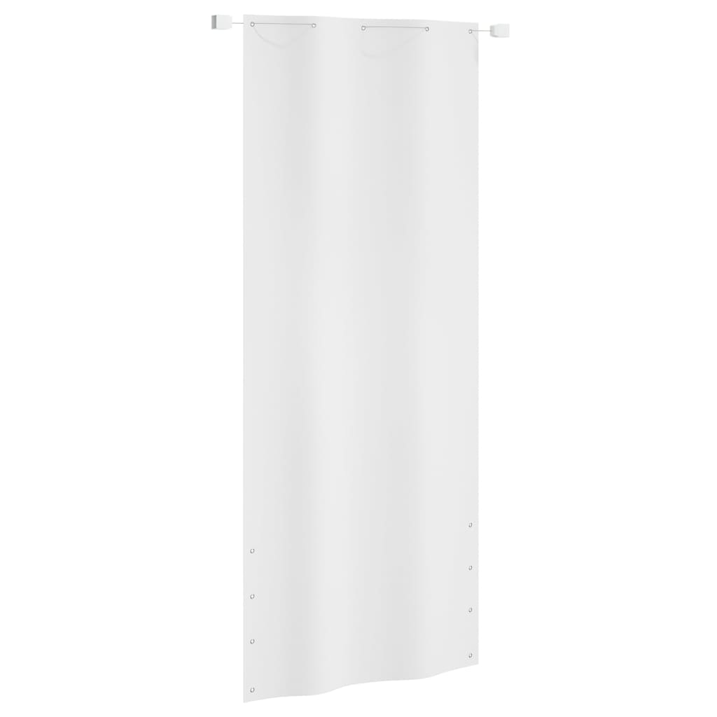 VidaXL Balkonscherm 100x240 cm oxford stof wit