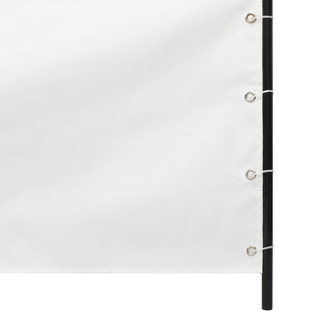 VidaXL Balkonscherm 100x240 cm oxford stof wit