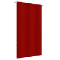 Vidaxl balkonscherm 120x240 cm oxford stof rood
