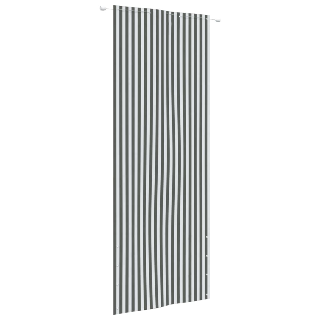 VidaXL Balkonscherm 80x240 cm oxford stof antracietkleurig en wit