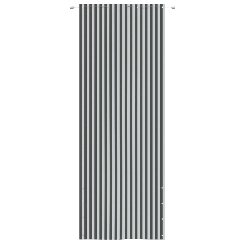 VidaXL Balkonscherm 80x240 cm oxford stof antracietkleurig en wit